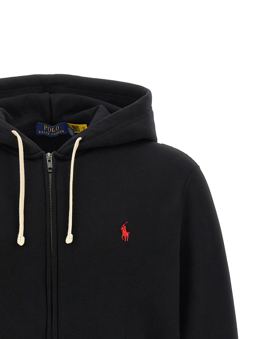 Polo Ralph Lauren Schwarzer Baumwoll-Sweatshirt