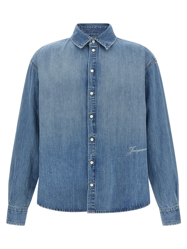 Jacquemus Blaue Baumwollbluse
