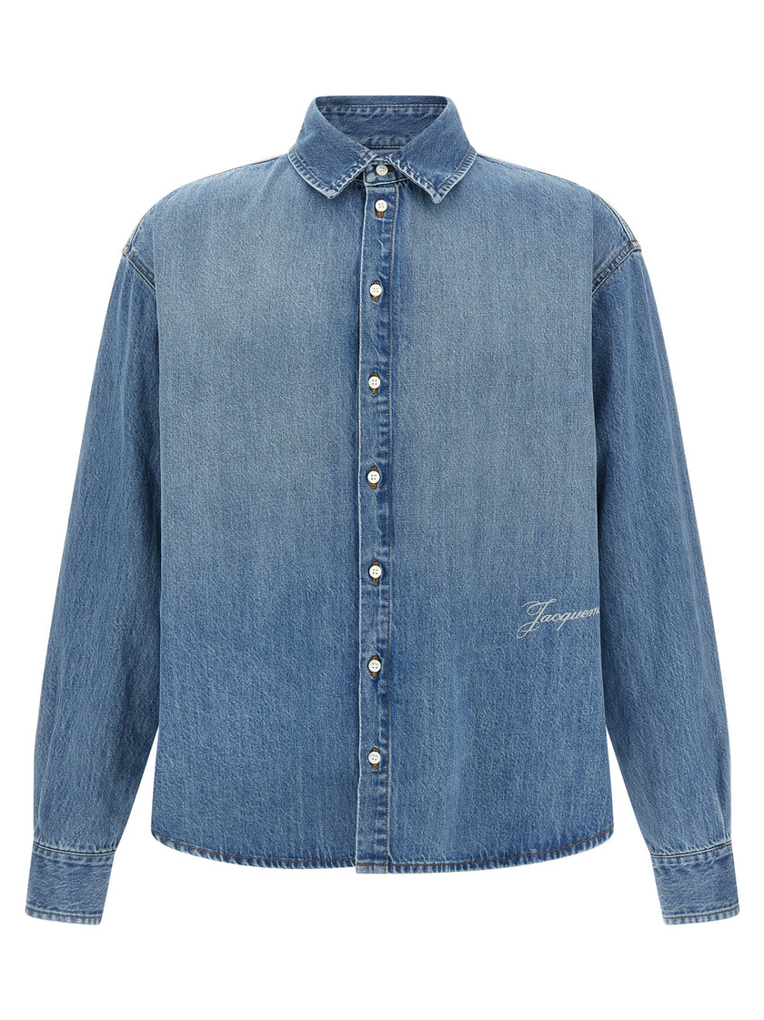 Jacquemus Blaue Baumwollbluse