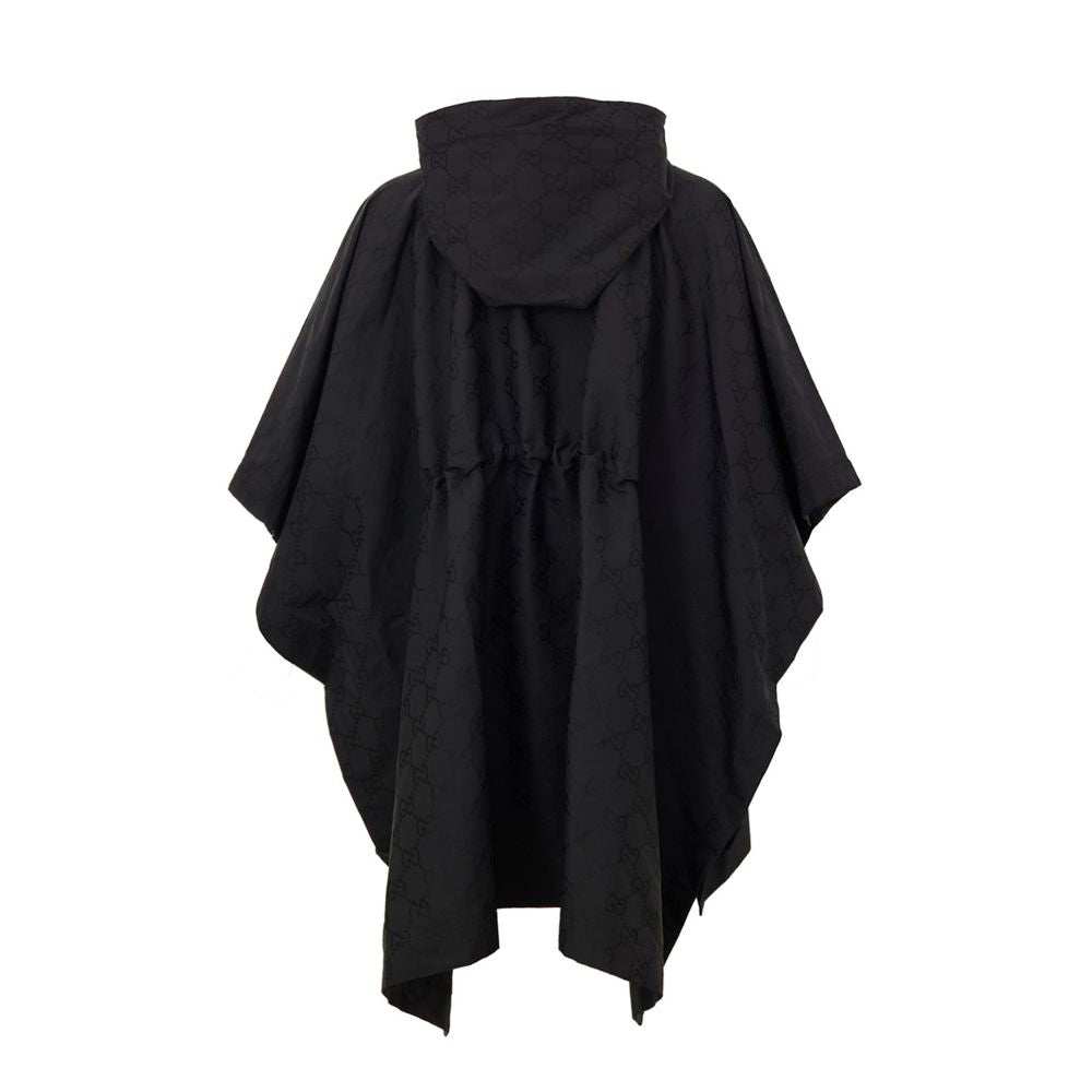 Gucci Schwarzer Trenchcoat aus Polyester