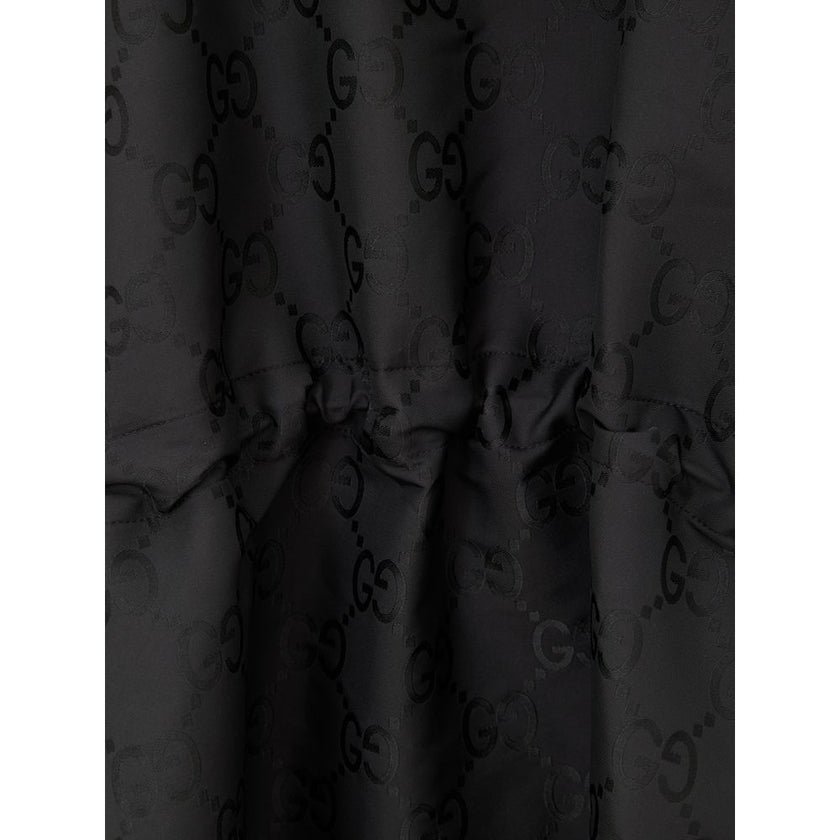 Gucci Schwarzer Trenchcoat aus Polyester