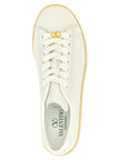 Valentino Garavani Weiße Kalbsleder Low-Top-Sneaker