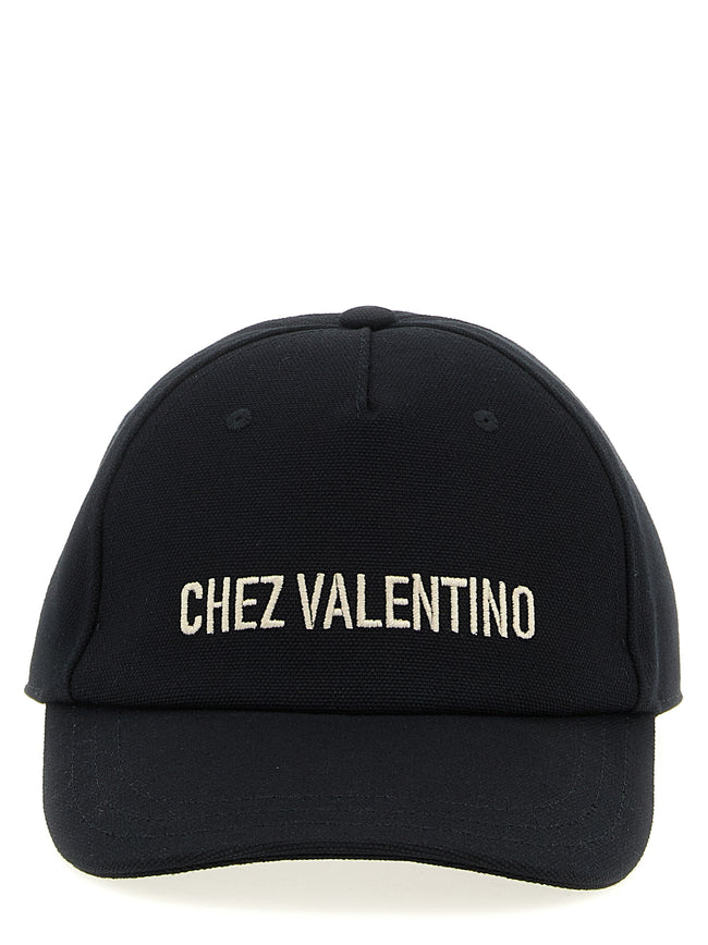 Valentino Garavani Schwarze Baumwollkappe (Baseball Cap)
