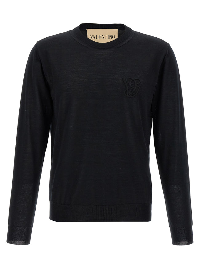 Valentino Garavani Schwarzer Cardigan aus Schurwolle