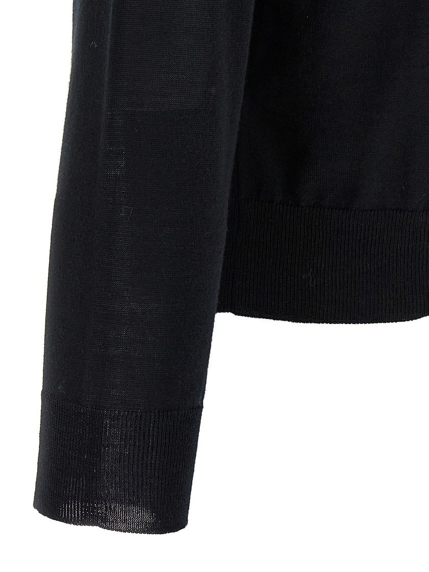 Valentino Garavani Schwarzer Cardigan aus Schurwolle