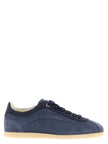 Brunello Cucinelli Blaue Kalbsleder Low-Top-Sneaker