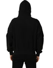 Dolce & Gabbana Schwarzer Kapuzenpullover aus Baumwolle mit Milano1984 Print