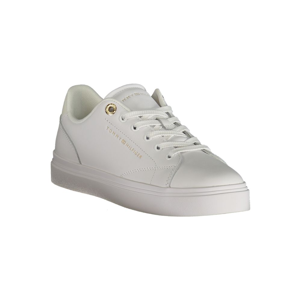 Tommy Hilfiger White Polyurethane Women's Sneaker