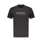 Schwarzes Calvin Klein T-Shirt aus 100% Baumwolle mit Logo-Print für Herren