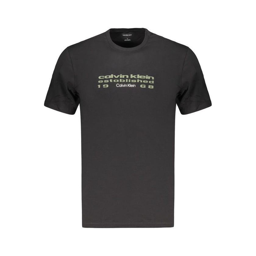 Calvin Klein Schwarzes Baumwoll-T-Shirt für Herren