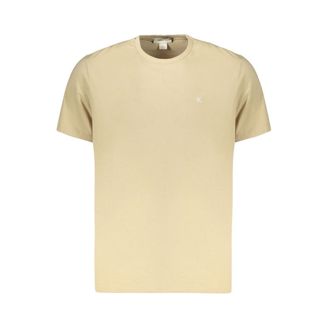 Calvin Klein Beige Baumwoll-T-Shirt für Herren