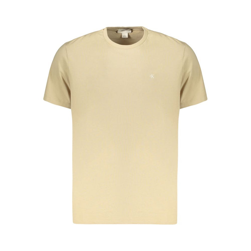 Calvin Klein Beige Baumwoll-T-Shirt für Herren