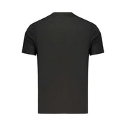 Calvin Klein schwarzes Baumwoll-T-Shirt mit Logo-Print und Rundhalsausschnitt für Herren