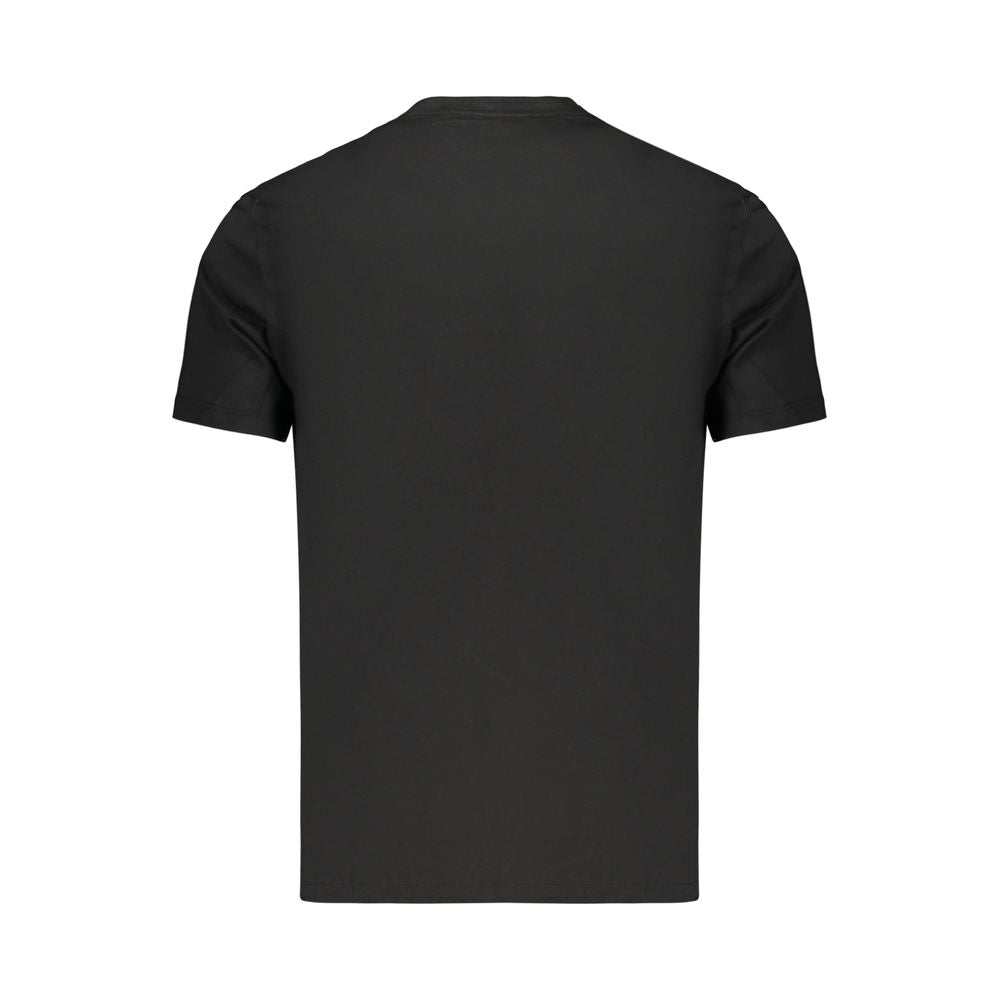 Calvin Klein schwarzes Baumwoll-T-Shirt mit Logo-Print und Rundhalsausschnitt für Herren