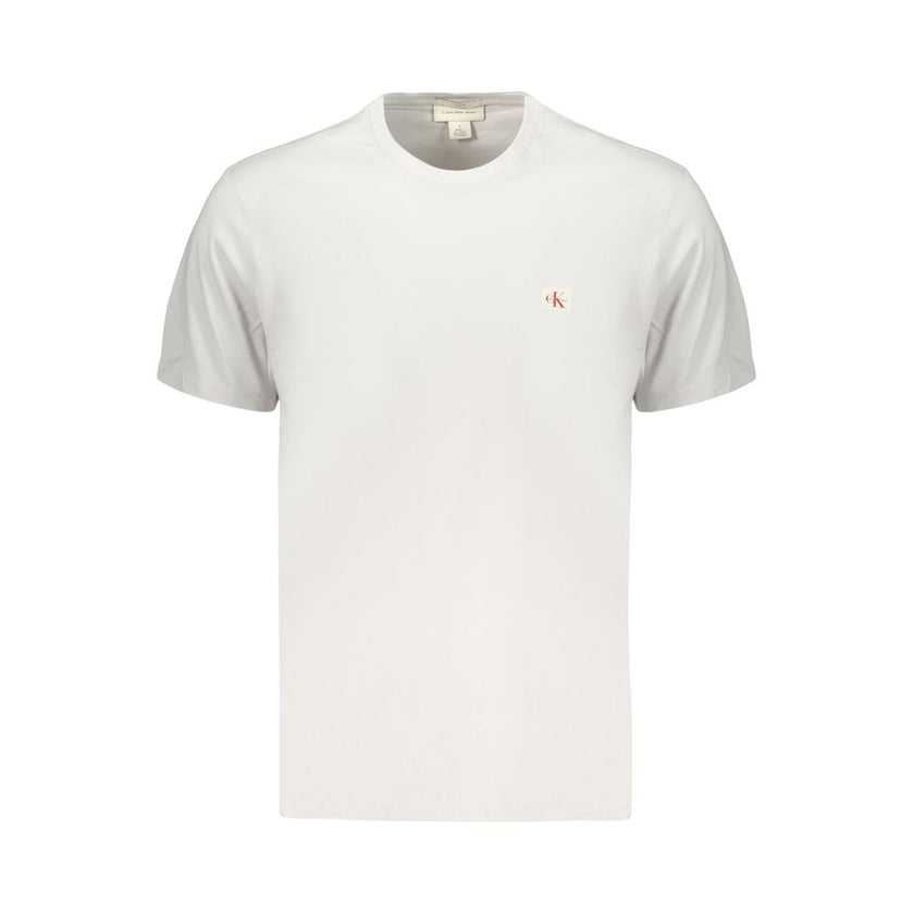 Calvin Klein Graues Baumwoll-T-Shirt für Herren