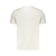 Calvin Klein graues Baumwoll-T-Shirt für Herren mit Applikationslogo und Rundhalsausschnitt