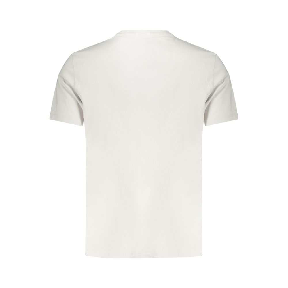 Calvin Klein graues Baumwoll-T-Shirt für Herren mit Applikationslogo und Rundhalsausschnitt
