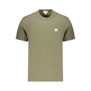 Grünes Calvin Klein T-Shirt aus Baumwolle für Herren mit Logo und Rundhalsausschnitt