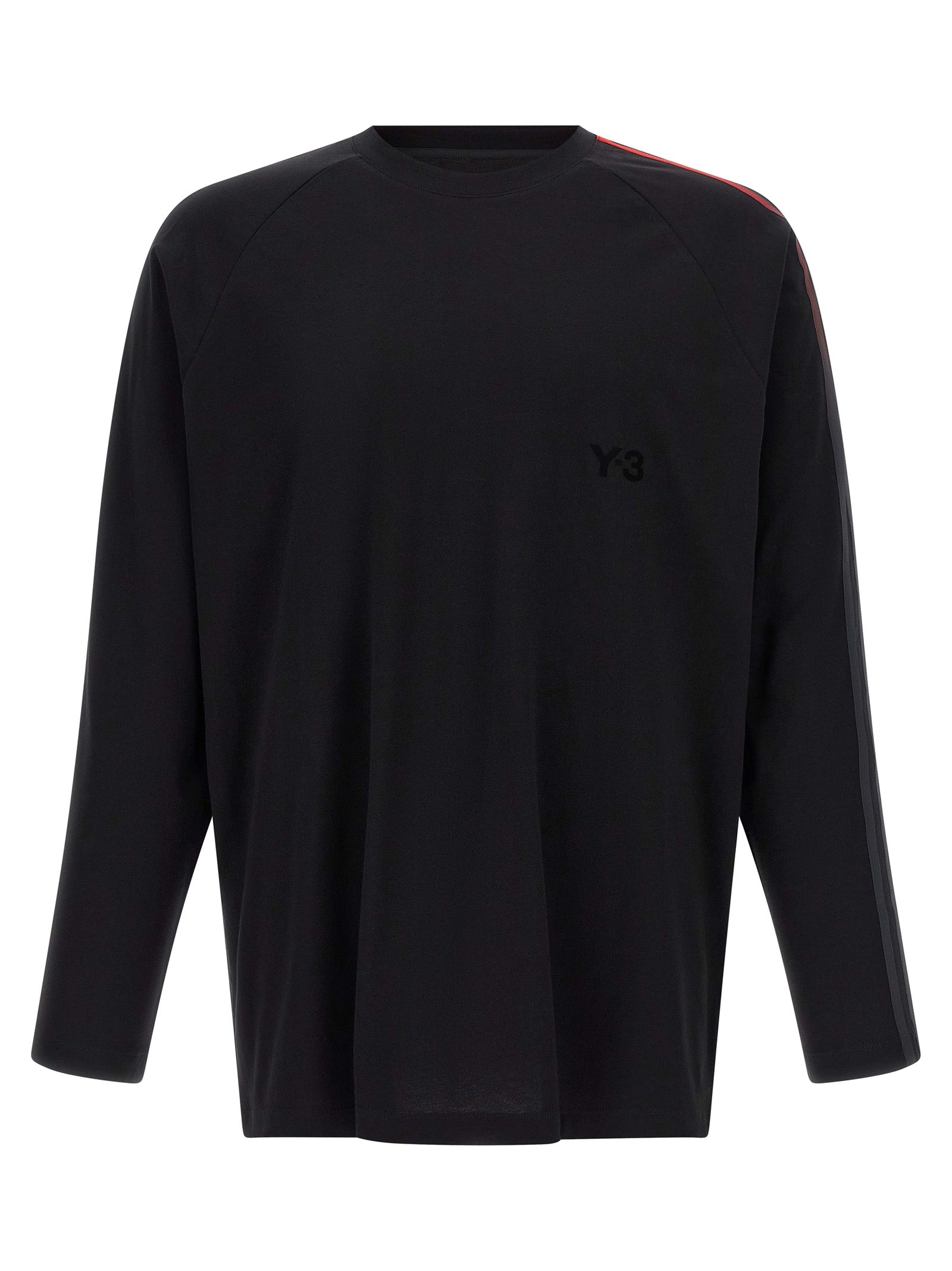 Y-3 Schwarzes Baumwoll-T-Shirt