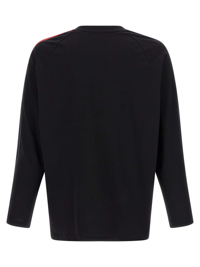 Y-3 Schwarzes Baumwoll-T-Shirt