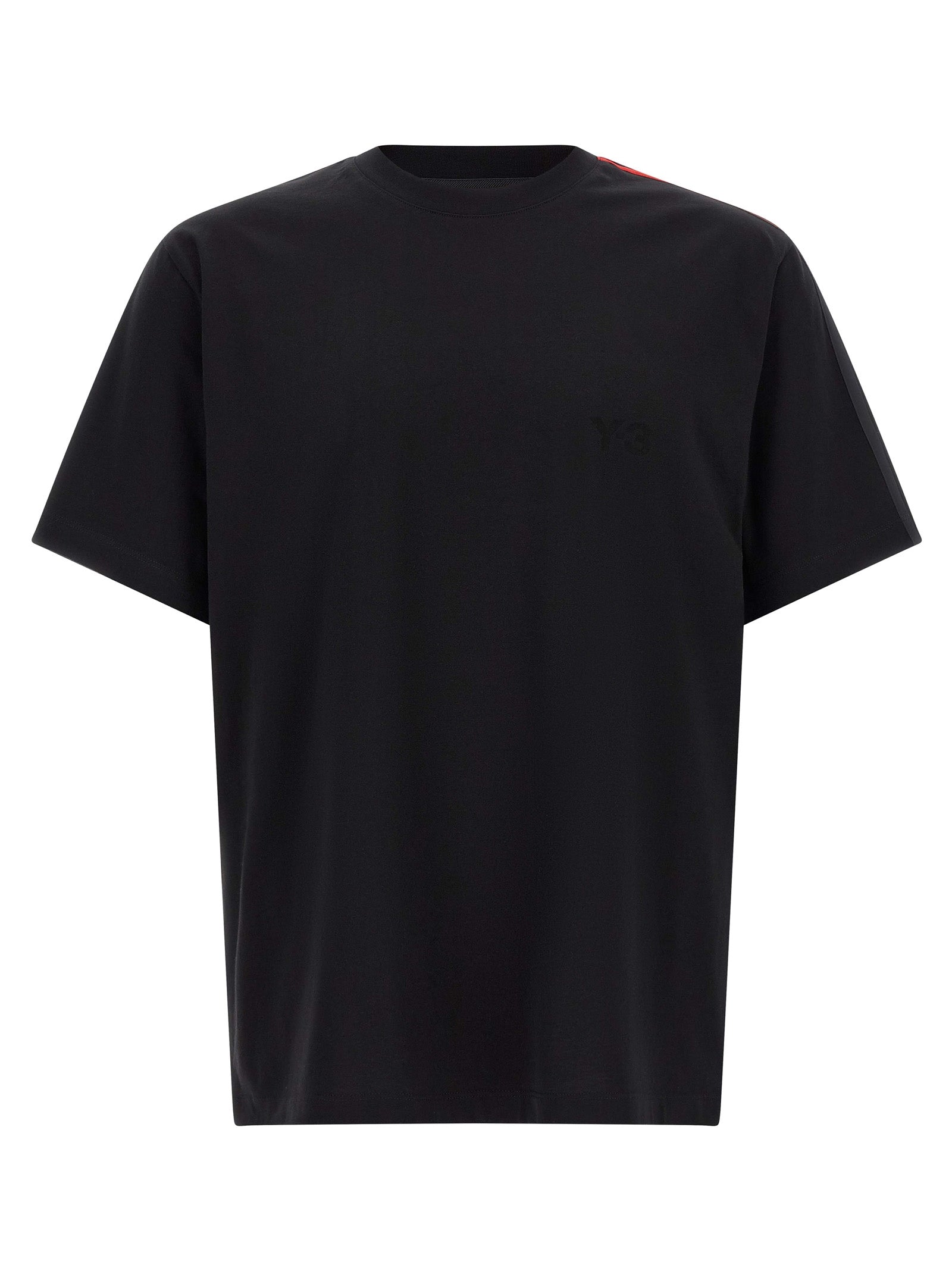 Y-3 Schwarzes Baumwoll-T-Shirt