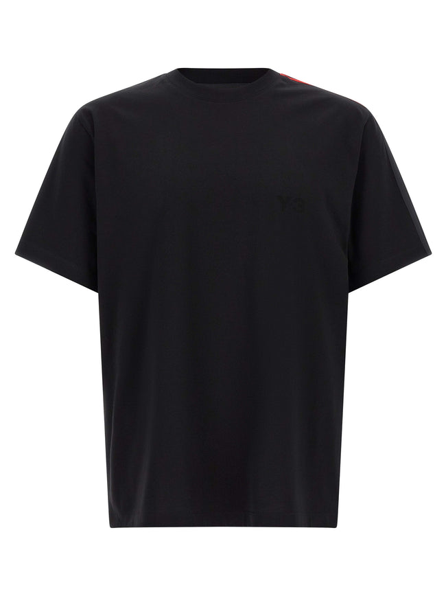 Y-3 Schwarzes Baumwoll-T-Shirt
