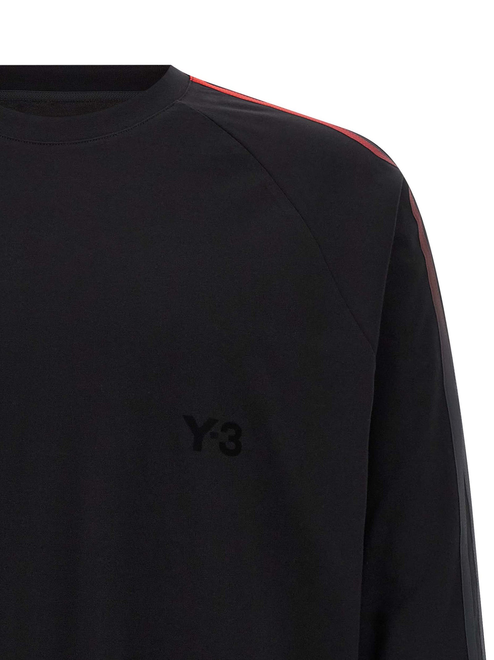 Y-3 Schwarzes Baumwoll-T-Shirt