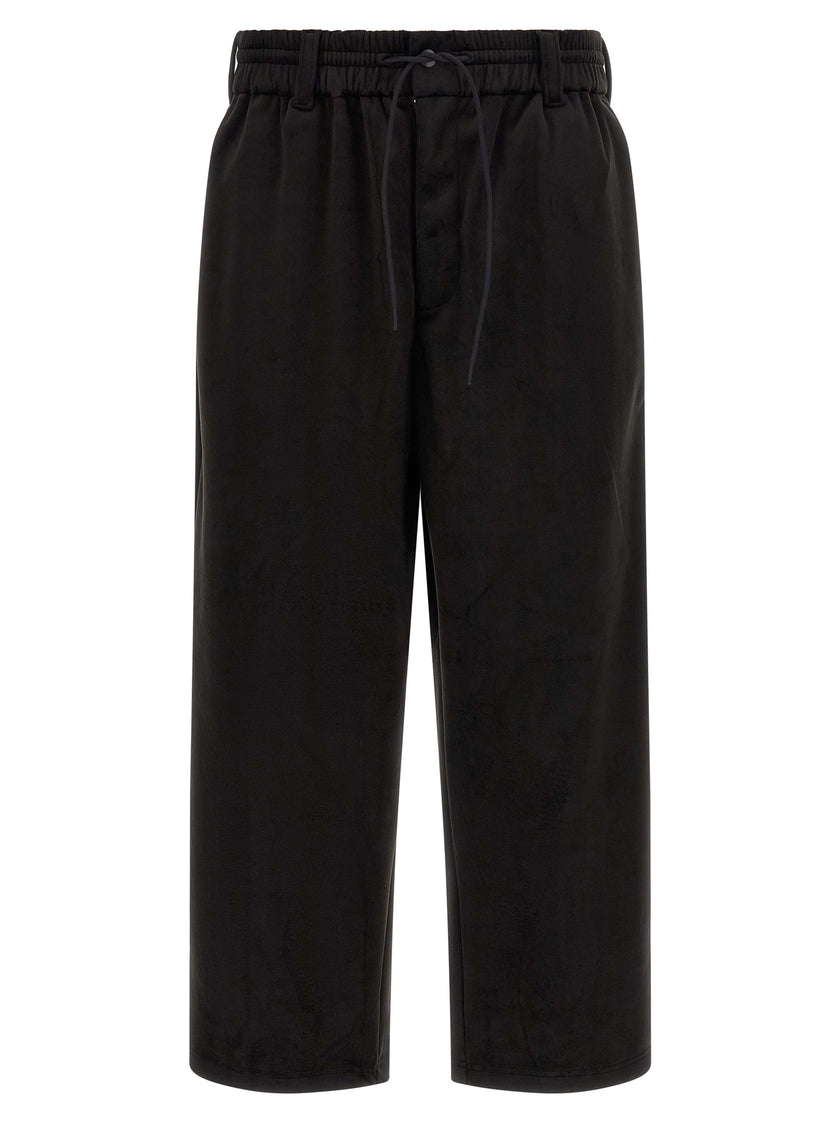 Y-3 Schwarze Trainingshose aus recyceltem Polyester
