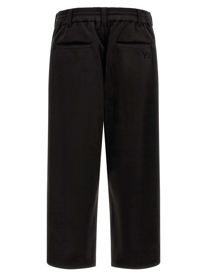 Y-3 Schwarze Trainingshose aus recyceltem Polyester