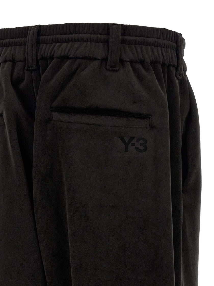 Y-3 Schwarze Trainingshose aus recyceltem Polyester