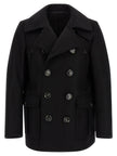Dsquared² Schwarzer Wollmantel