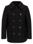 Dsquared² Schwarzer Wollmantel