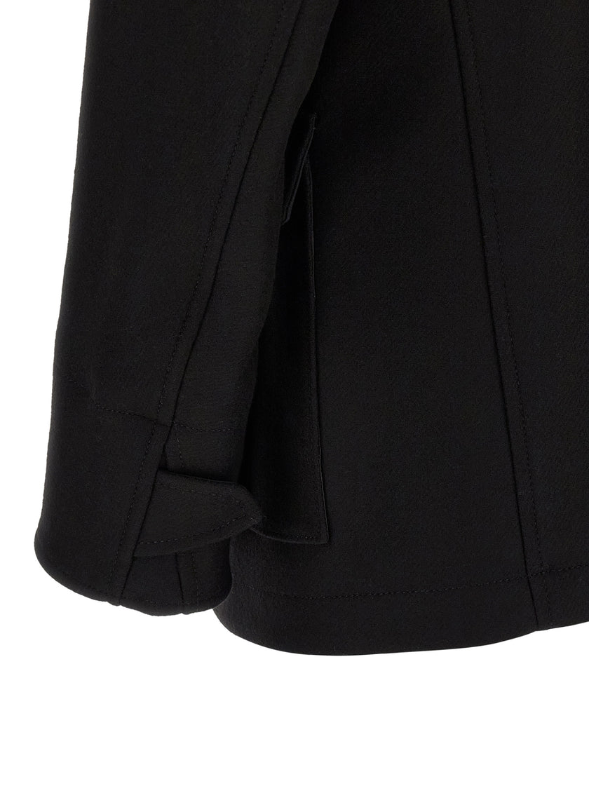 Dsquared² Schwarzer Wollmantel