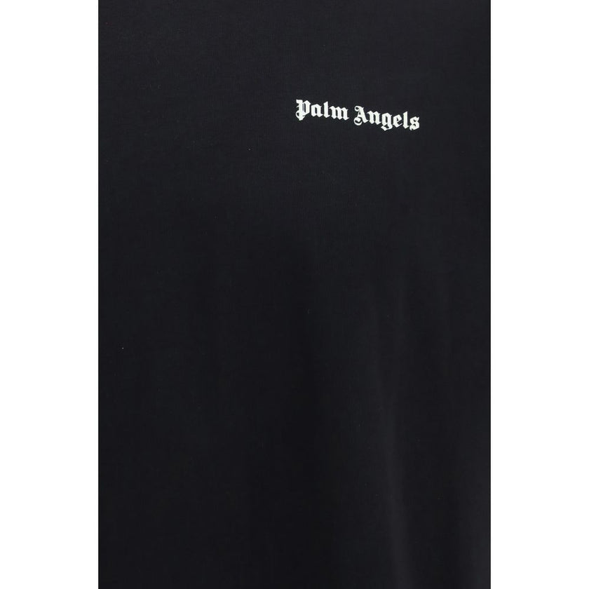 Palm Angels Schwarzes Baumwoll-T-Shirt
