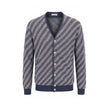 Malo Blauer Herren Cardigan aus Leinen