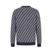 Malo Blauer Herren Cardigan aus Leinen