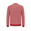 Malo Roter Herren-Strickcardigan aus Leinen