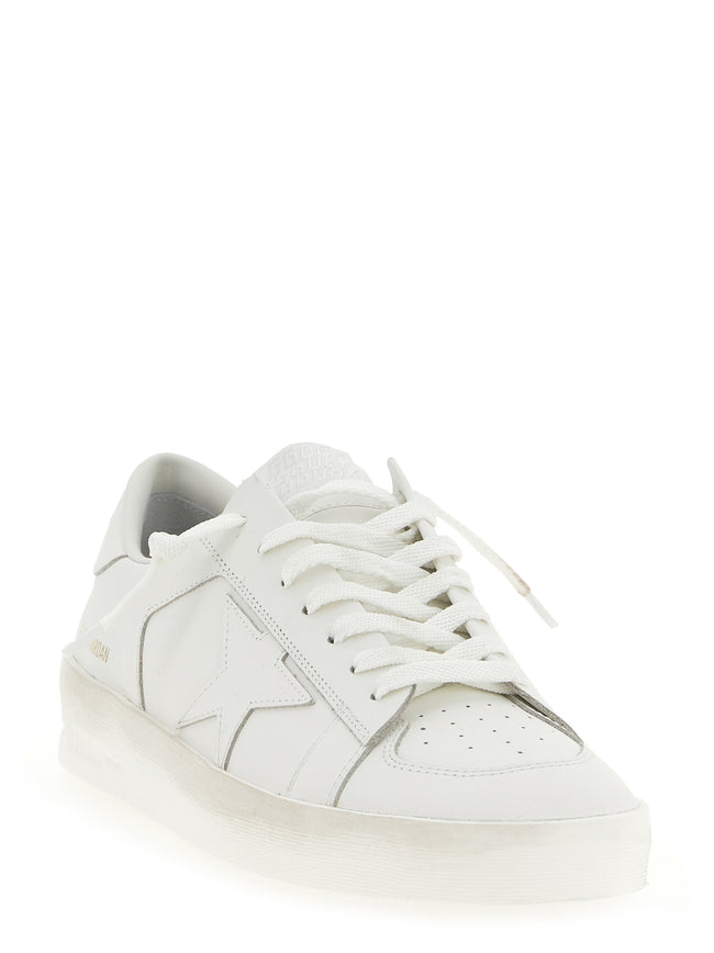 Golden Goose Low-Top-Sneaker aus Rindsleder in Weiß
