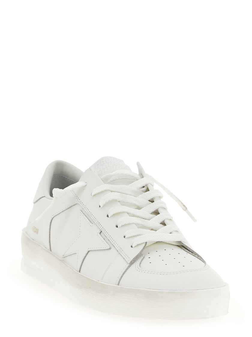Golden Goose Weiße Sneaker aus Rindsleder mit niedrigem Schaft