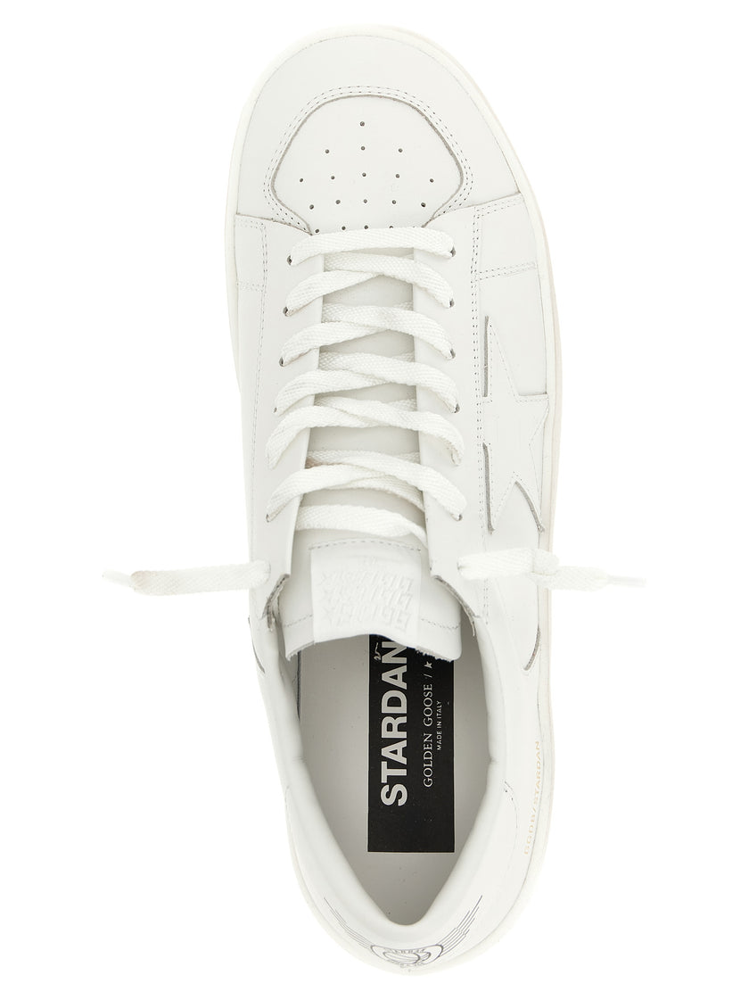 Golden Goose Weiße Sneaker aus Rindsleder mit niedrigem Schaft