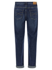 Brunello Cucinelli Blaue Jeans aus Baumwolle im geraden Schnitt