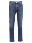 Brunello Cucinelli Blaue Baumwoll-Jeans im Slim Fit