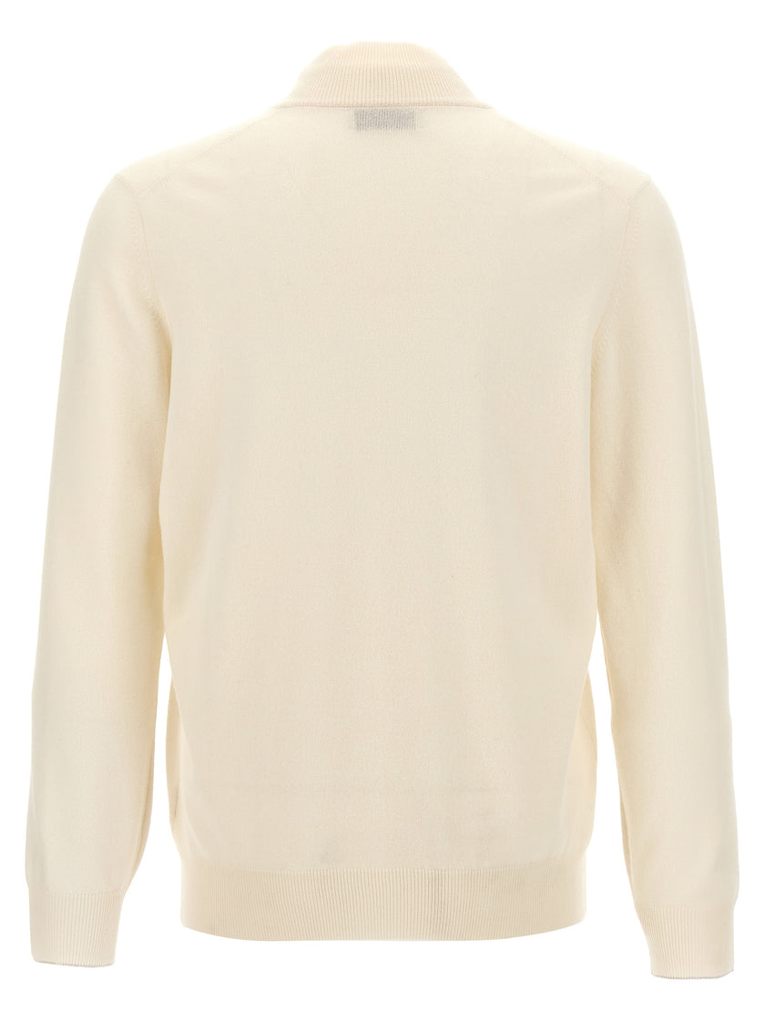 Brunello Cucinelli Weicher Kaschmir-Cardigan in Weiß