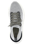 Brunello Cucinelli Graue Sneaker aus Baumwolle im Athletic-Stil