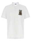 Moschino Weißes Poloshirt aus Baumwolle