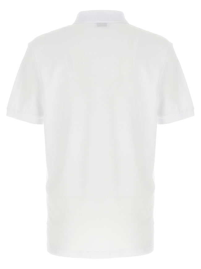 Moschino Weißes Poloshirt aus Baumwolle