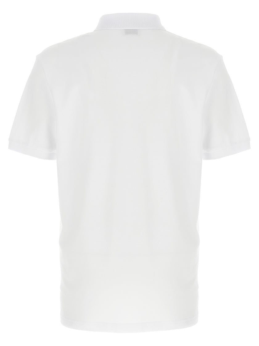 Moschino Weißes Poloshirt aus Baumwolle
