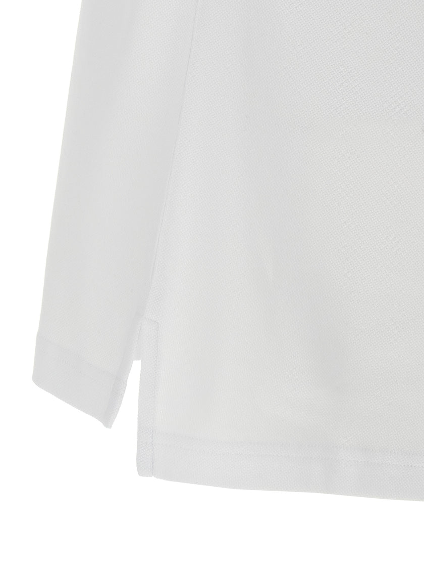 Moschino Weißes Poloshirt aus Baumwolle