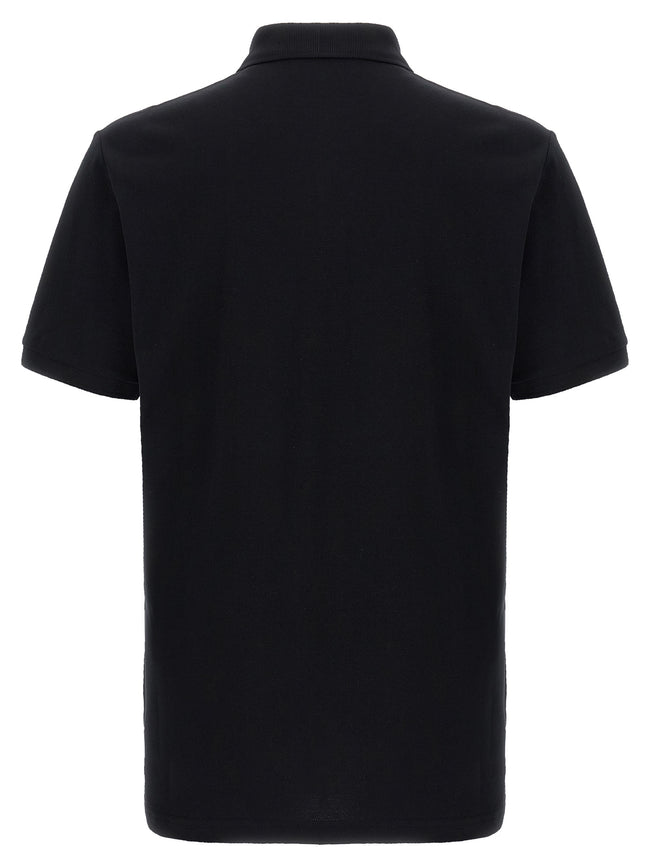 Moschino Schwarzes Baumwoll-Poloshirt