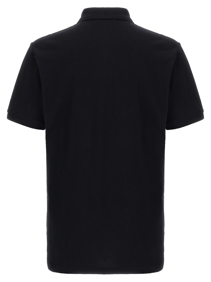 Moschino Schwarzes Baumwoll-Poloshirt